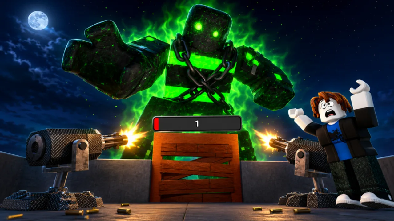 Hold the Door Zombie Defense boss encounter